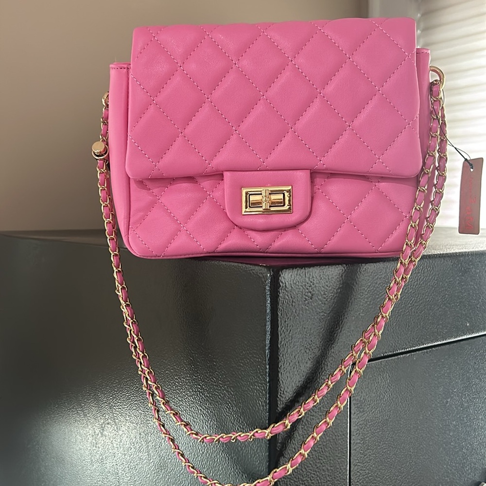 NWT Quilted Pink Handbag - Picture 5 of 6